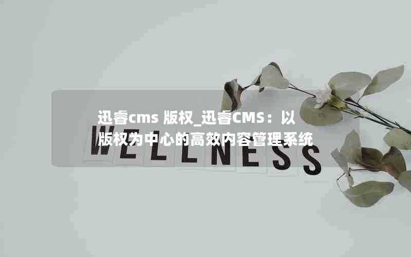 迅睿cms版权_迅睿CMS:以版权为中心的高效内容管理系统