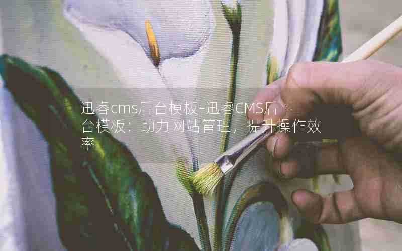 迅睿cms后台模板-迅睿CMS后台模板:助力网站管理,提升操作效率