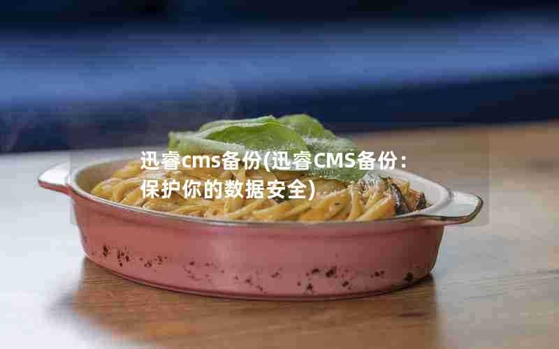 迅睿cms备份(迅睿CMS备份:保护你的数据安全)