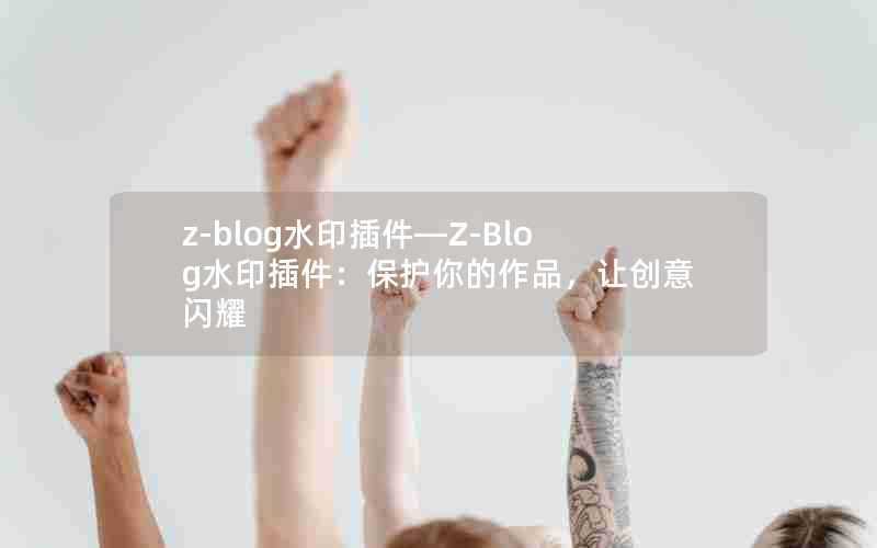 z-blog水印插件—Z-Blog水印插件:保护你的作品,让创意闪耀