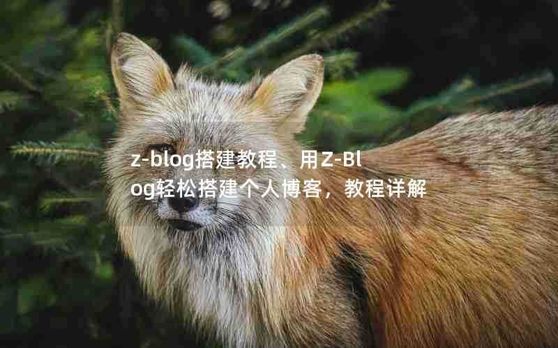 z-blog搭建教程、用Z-Blog轻松搭建个人博客,教程详解