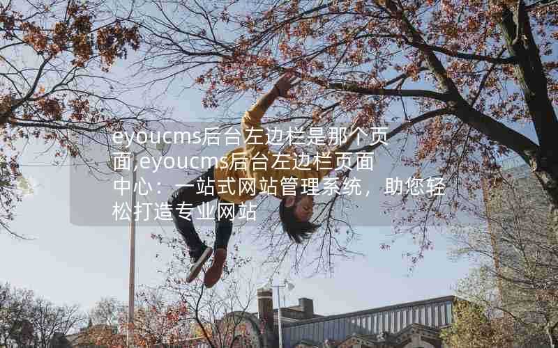 eyoucms后台左边栏是那个页面,eyoucms后台左边栏页面中心:一站式网站管理系统,助您轻松打造专业网站