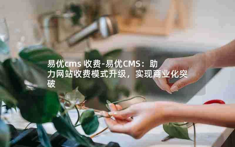 易优cms收费-易优CMS:助力网站收费模式升级,实现商业化突破