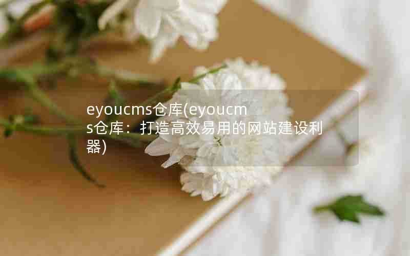 eyoucms仓库(eyoucms仓库:打造高效易用的网站建设利器)