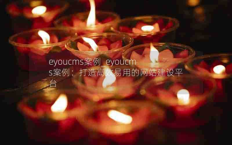 eyoucms案例_eyoucms案例:打造高效易用的网站建设平台