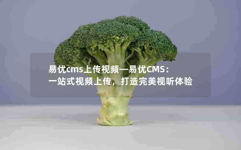 易优cms上传视频—易优CMS:一站式视频上传,打造完美视听体验