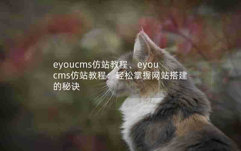 eyoucms仿站教程、eyoucms仿站教程:轻松掌握网站搭建的秘诀