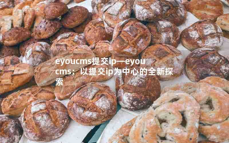 eyoucms提交ip—eyoucms:以提交ip为中心的全新探索