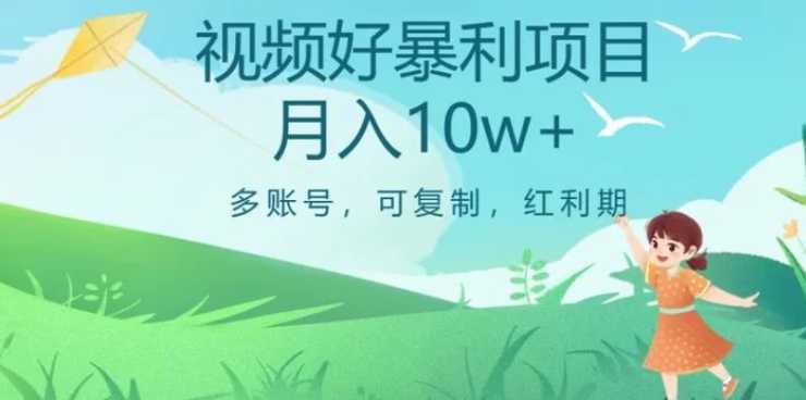 外边收费699项目,视频号暴利项目,多账号可复制,红利期