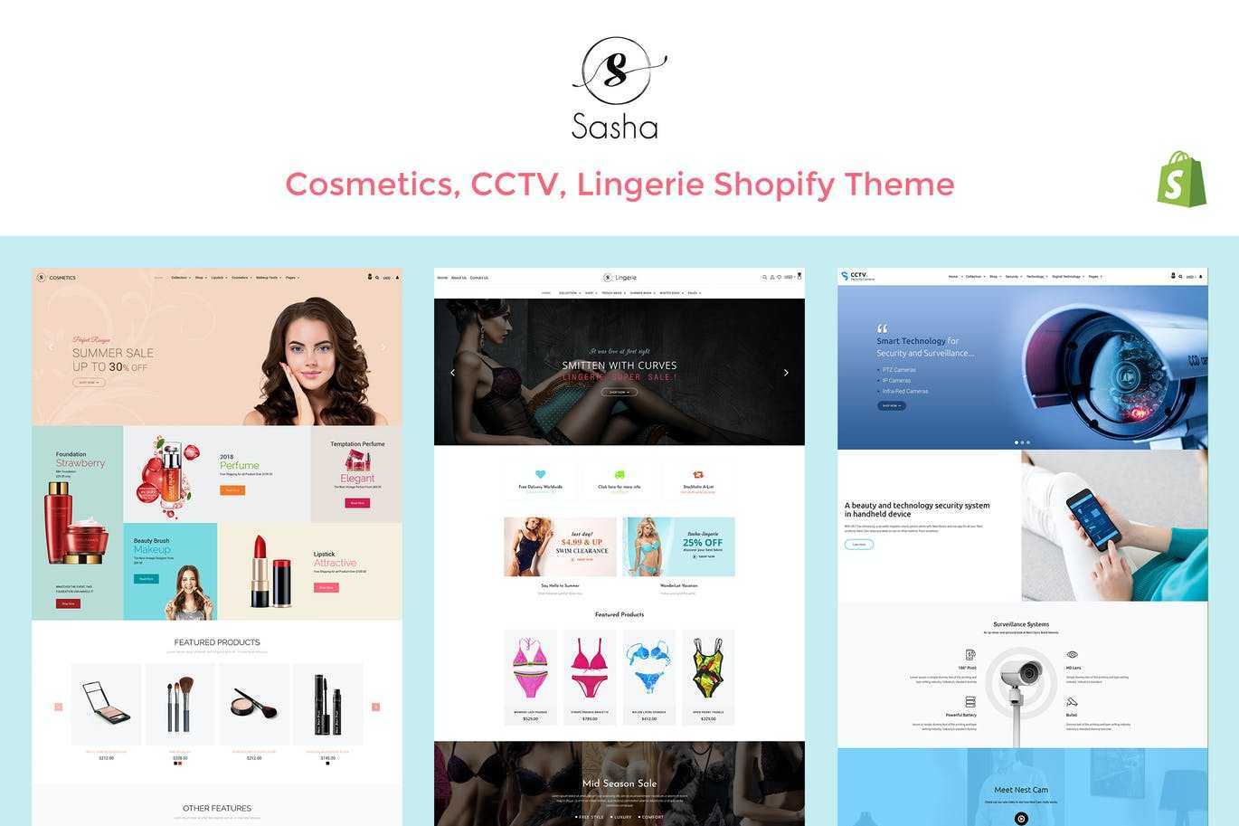 Sasha – 化妆品,CCTV,内衣Shopify主题