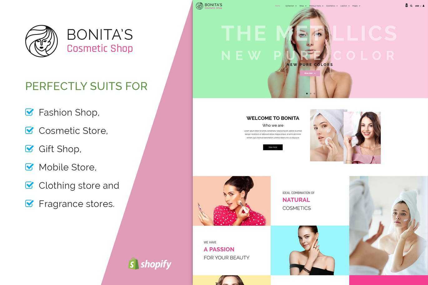 Bonita | 化妆品,沙龙Shopify主题