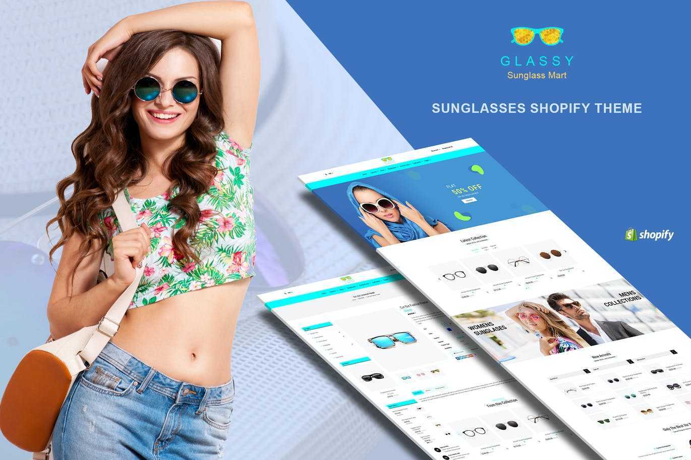Glassy – 太阳镜,时尚Shopify主题