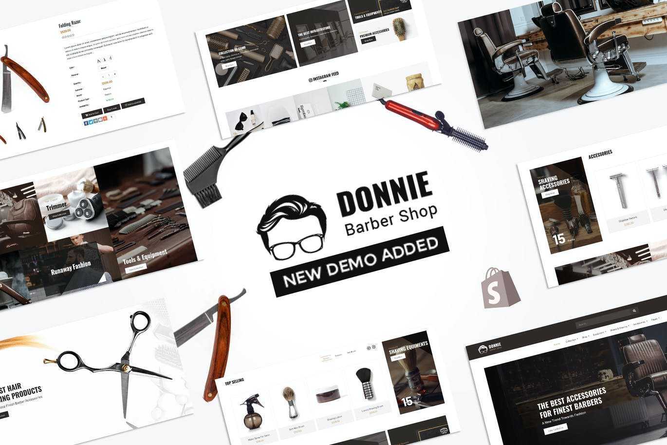 Donnie | 沙龙,理发店Shopify主题