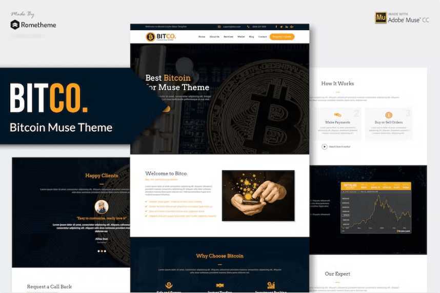 Bitco – 比特币,加密货币缪斯模板 YR