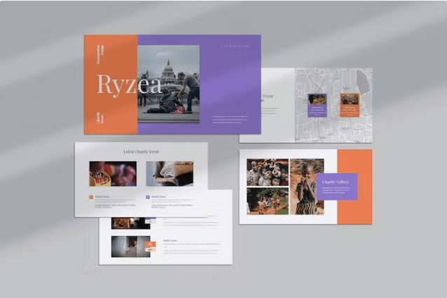Ryzea:慈善活动PowerPoint模板