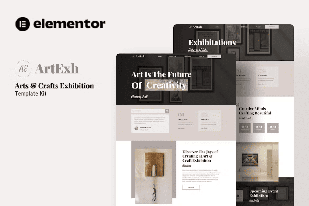 Artexh – 艺术与手工艺展览元素模板套件