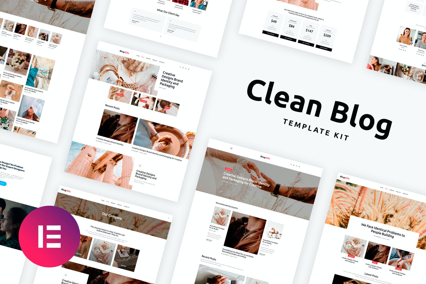 Blog4Life – 博客和杂志 Elementor Template Kit