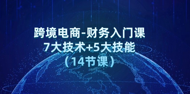 跨境电商-财务入门课：7大技术+5大技能