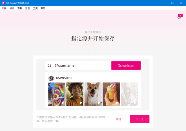 4K Tokkit(tiktok视频下载器) v2.8.0.1000 多语便携版