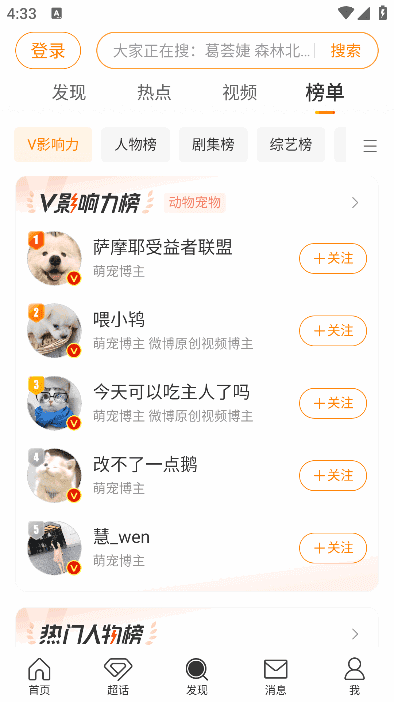 新浪微博APP(内置微博助手v2.3.4-309) v15.2.2 最新版