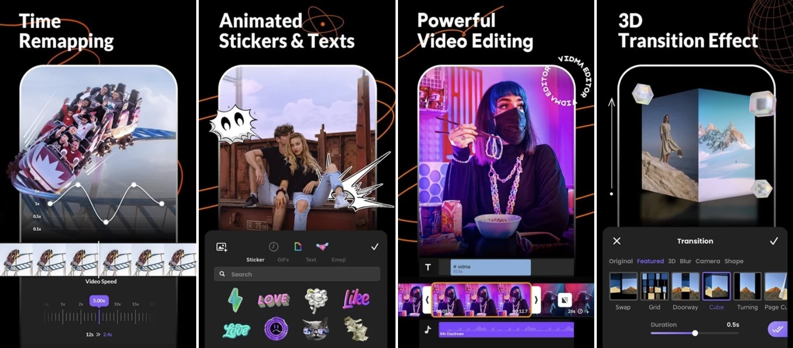 Vidma editor v2.17.1，一款易于使用的音乐视频编辑器和视频制作器