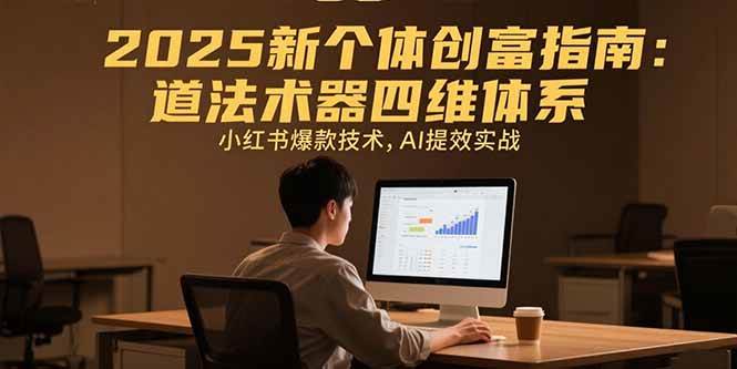 2025新个体创富指南：道法术器四维体系，小红书爆款技术，AI提效实战