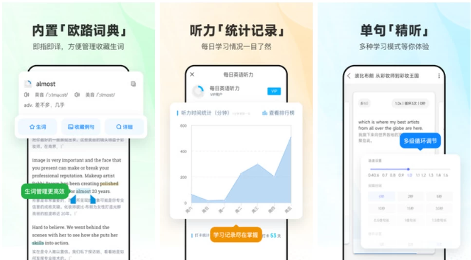 每日英语听力 v11.5.0 专为英语学习者设计的手机应用，解锁会员版