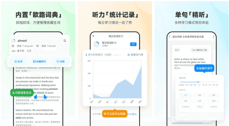 每日英语听力 v11.5.5 专为英语学习者设计的手机应用，解锁会员版