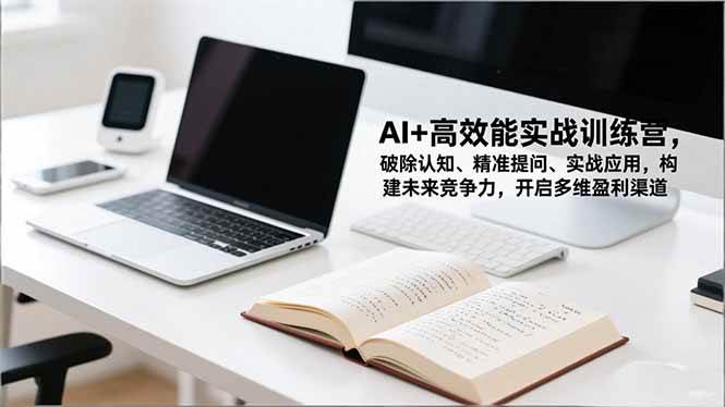 AI+高效能实战训练营，破除认知、精准提问、实战应用，构建未来竞争力，开启多维盈利渠道