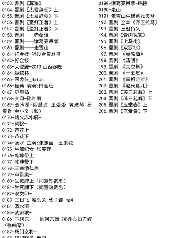 山西晋剧全本戏视频mp3合集打包下载_山西梆子视频mp3,全套视频教程学习资料通过百度云网盘下载
