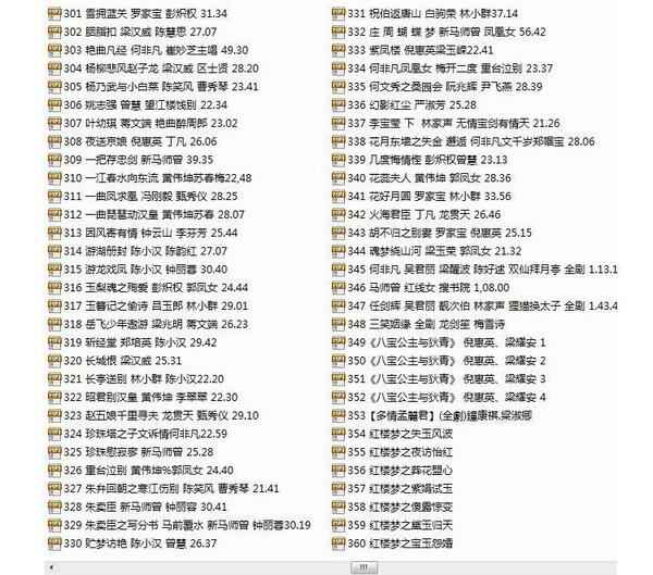 粤剧MP3、视频、电影大全,全套视频教程学习资料通过百度云网盘下载